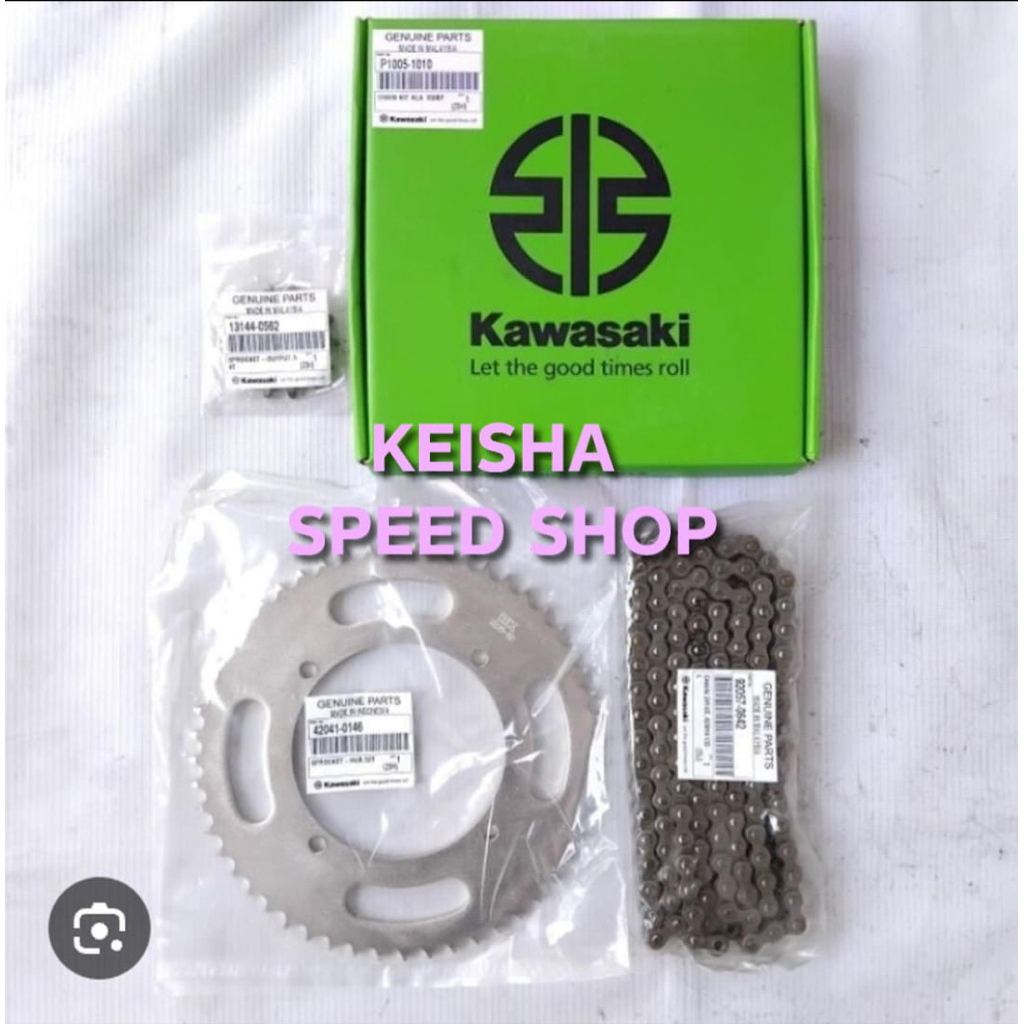 GEAR RANTAI SET ASSY KLX 150 BF