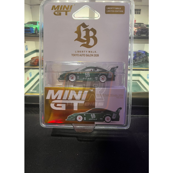 MINI GT 1163 NISSAN 180SX TOKYO AUTO SALON JAPAN LIMITED