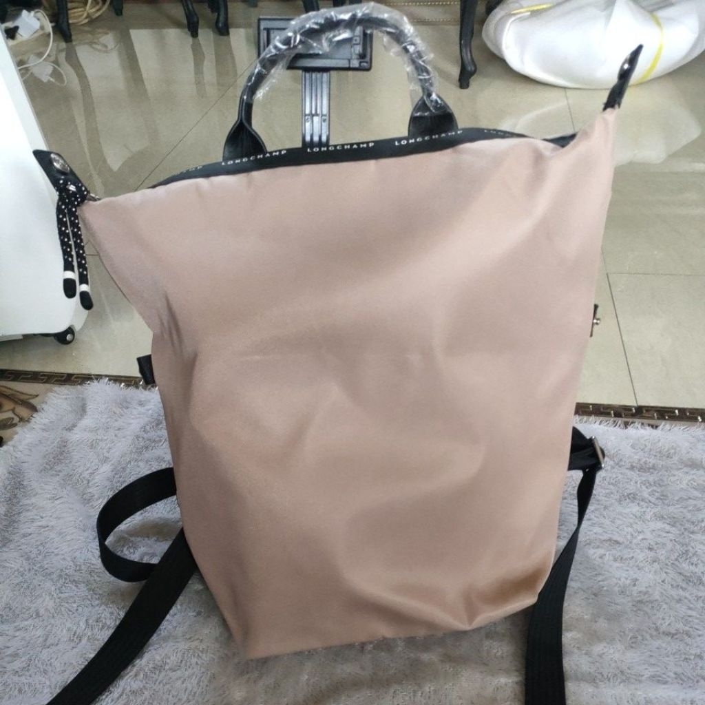tas ransel wanita LC warna pink soft