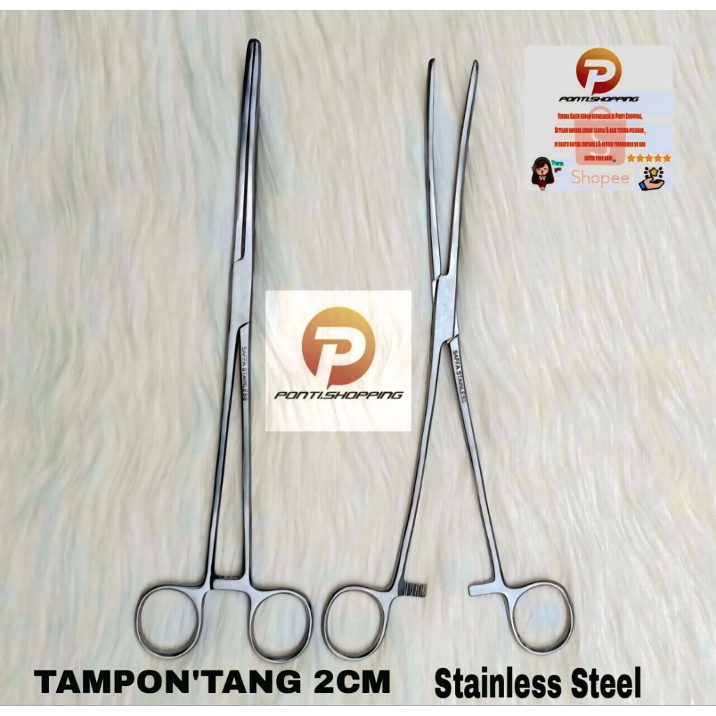 TAMPON TANG 25CM STAINLESS STEEL/GUNTING PENJEPIT