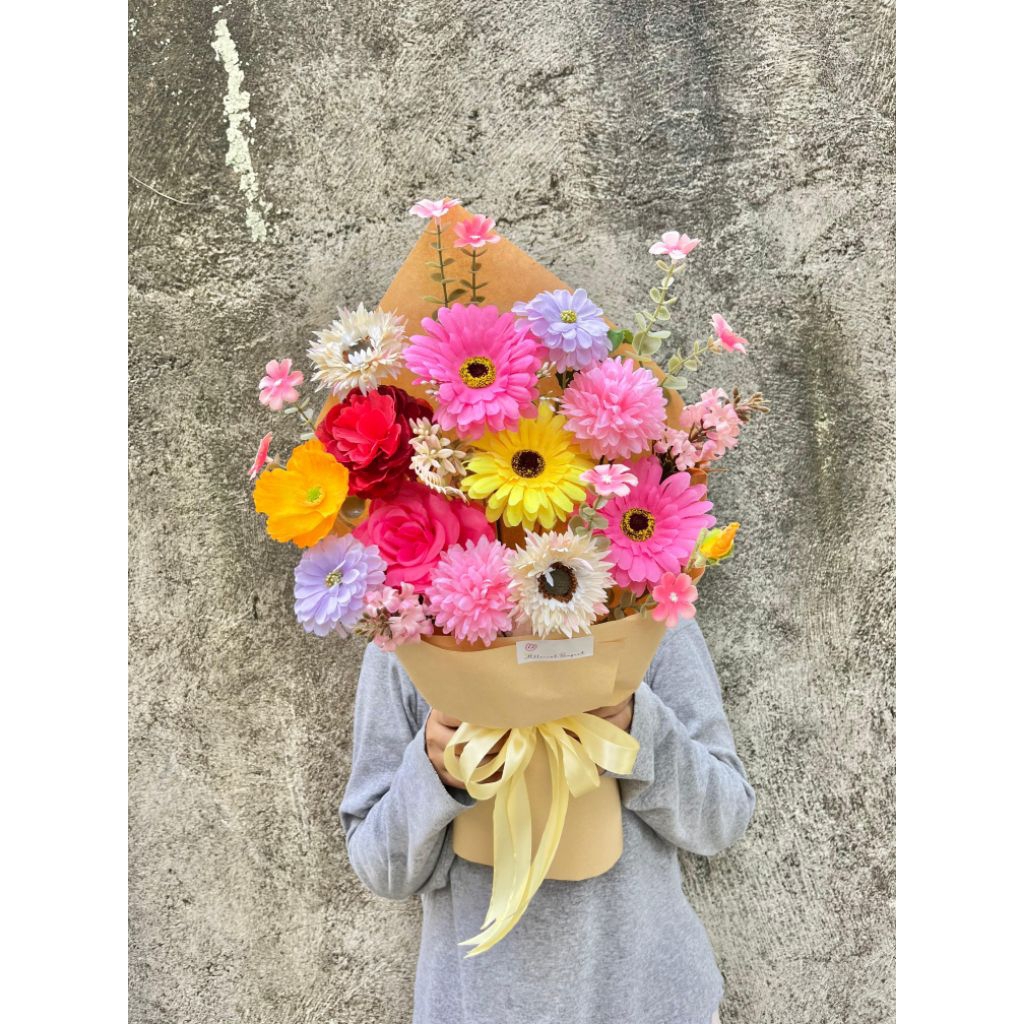 BUKET THUMBELINA | THUMBELINA BOUQUET | BUNGA ARTIFICIAL | BUNGA PALSU| COLORFUL BOUQUET | BUKET MED