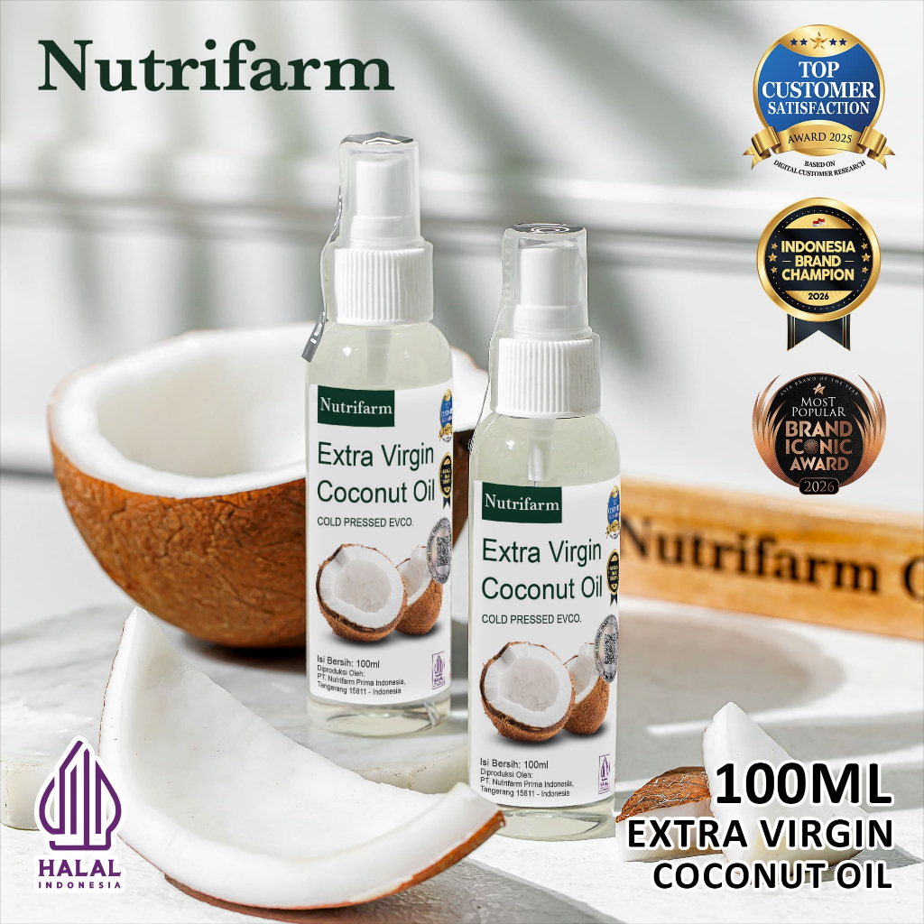 VIRGIN COCONUT OIL SPRAY 100ML / MINYAK KELAPA VCO MURNI/ MINYAK KELAPA ASLI 100%/ MINYAK KELAPA GOR