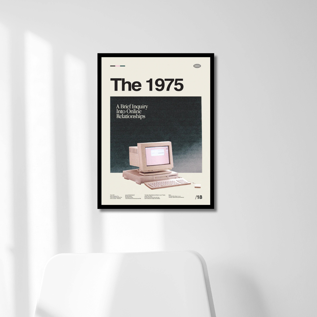 Hiasan Dinding The 1975 Album - Art Print Vintage Tech Design
