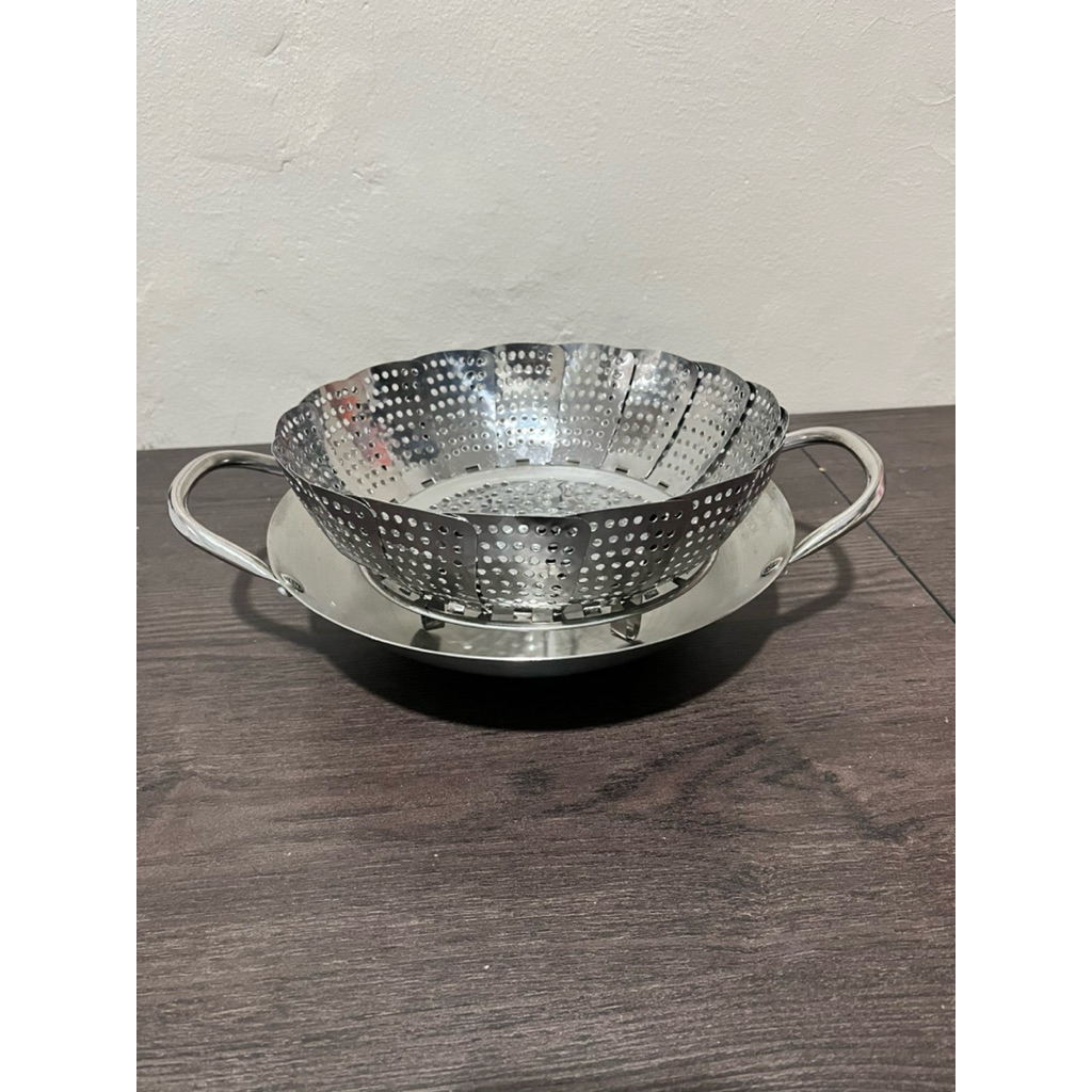 Alas Kukus Stainless Lipat Model Bunga Kukusan Stainless