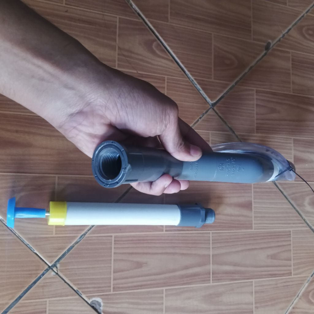 Paser ikan Pipa PVC custom model T4T pompa bagian belakang