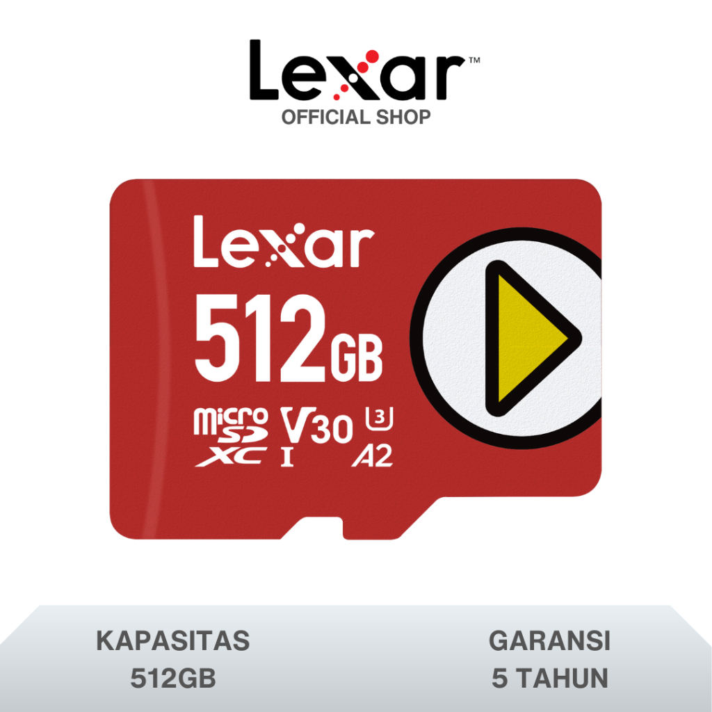 Lexar Play Micro SDXC 512GB Up To 205MB/s - Original