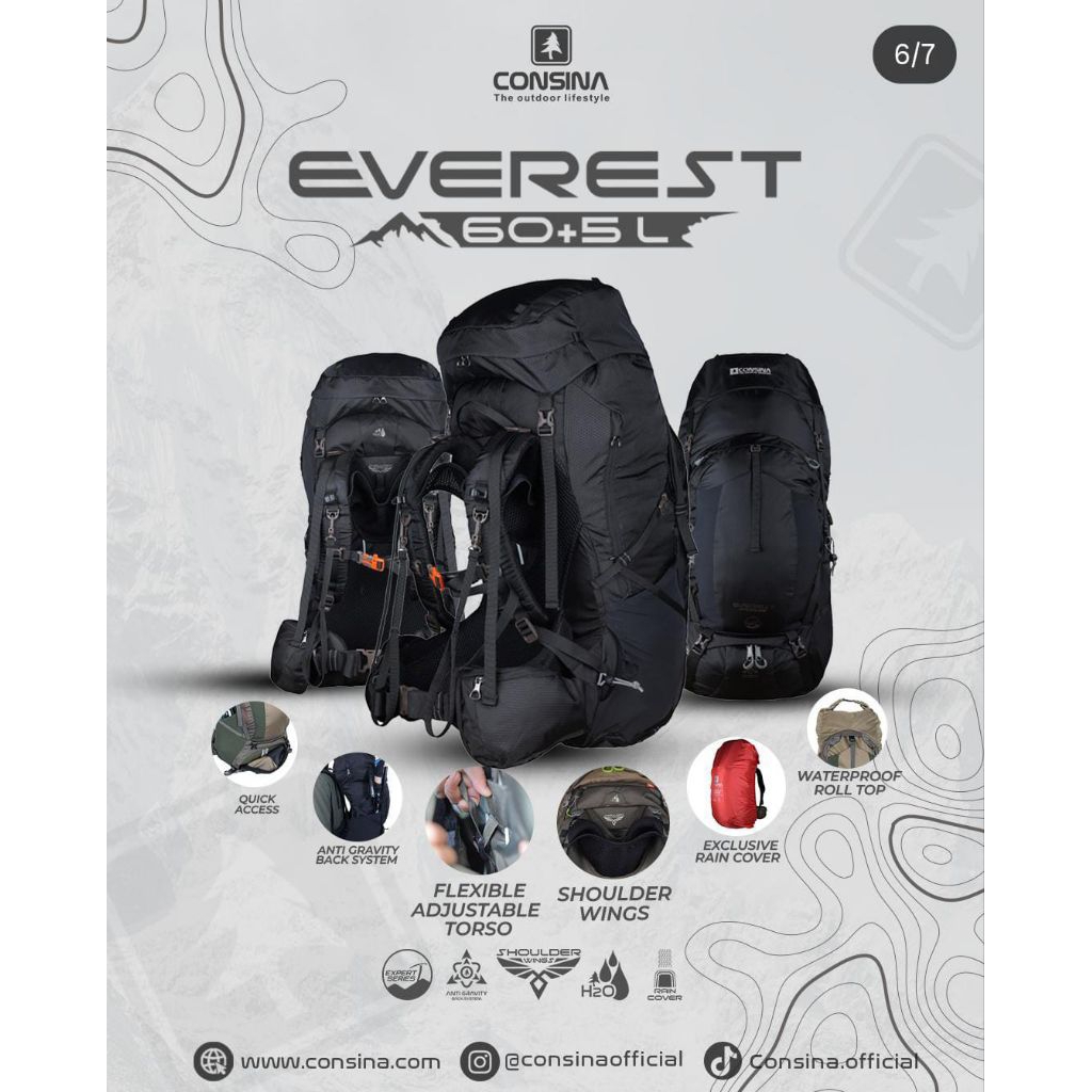 Consina Everest 60L+5L Gen 3 2025