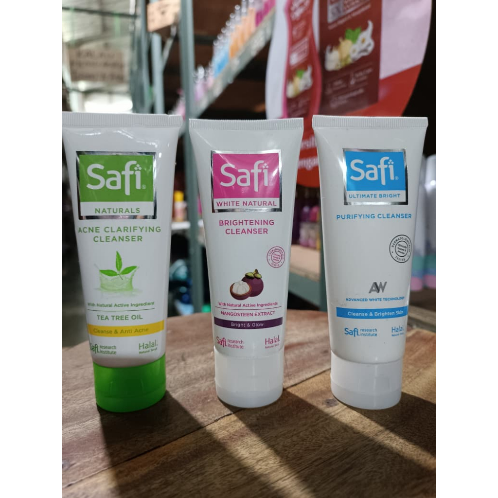 ( 3 PCS ) SAFI FACE WASH BRIGHTENING // PURIFYING // ACNE 50ML