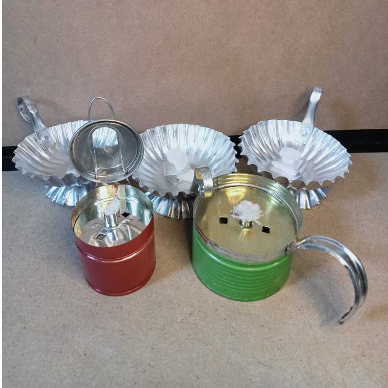 Lampu unik minyak goreng damar ublik lampu hias mini / lampu ritual / lampu ublik / damar kambang