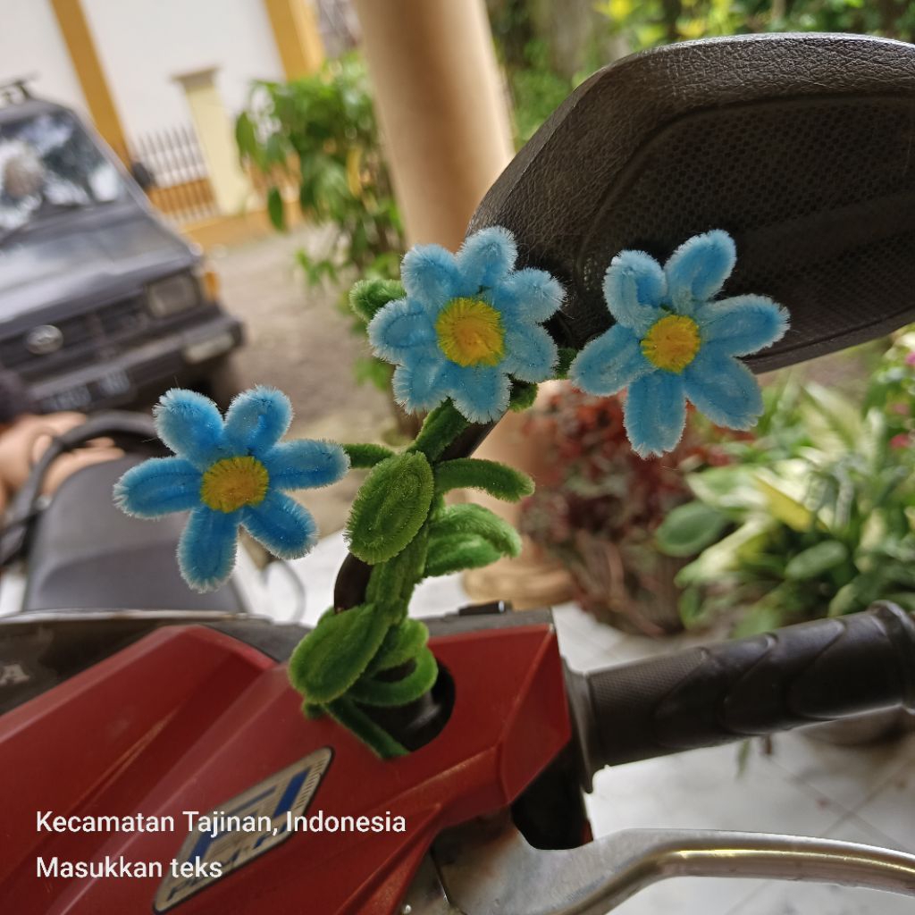 aksesoris dekorasi hiasan spion sepeda listrik/motor