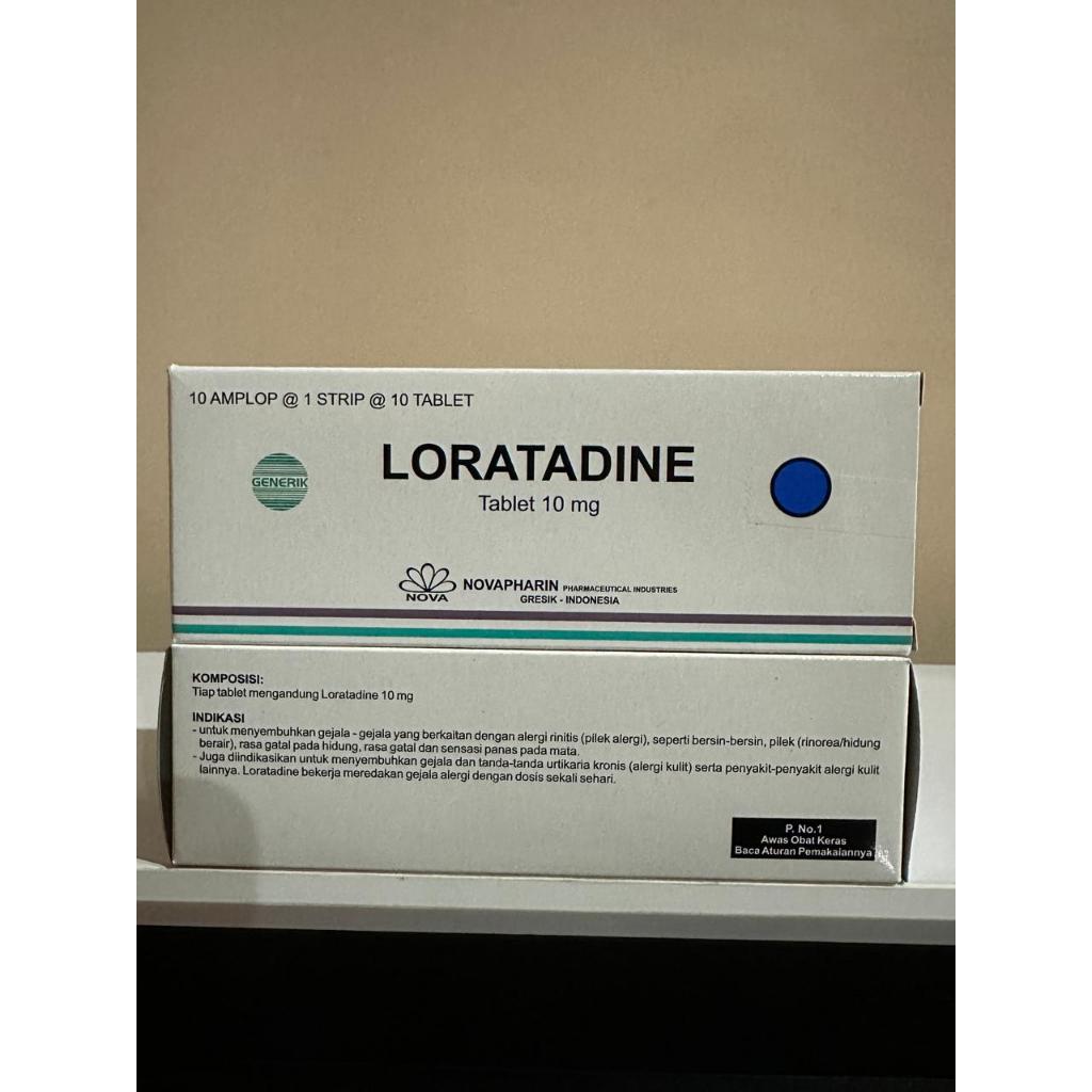 Loratadine Tablet 10 mg Per box isi 100 Tablet