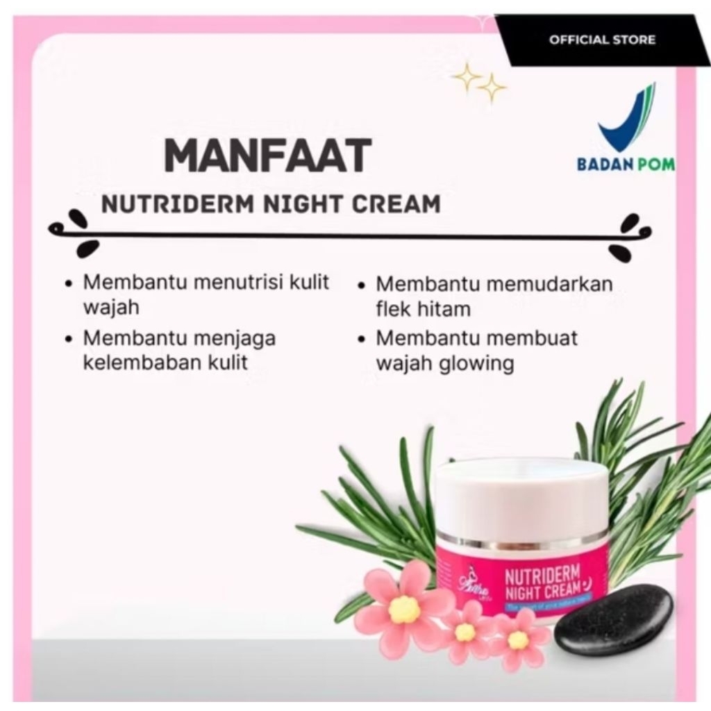 ECER NIGHT CREAM ARTHA LDT AMAN BPOM