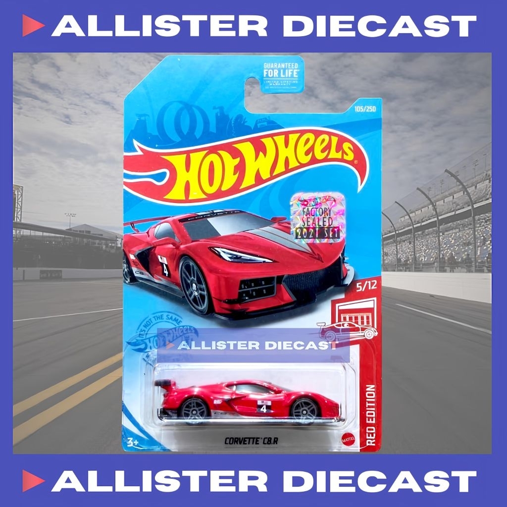 EXCLUSIVE RED EDITION Hot Wheels Corvette C8R Merah Hotwheels Corvette C8R Red Edition HW Red Editio