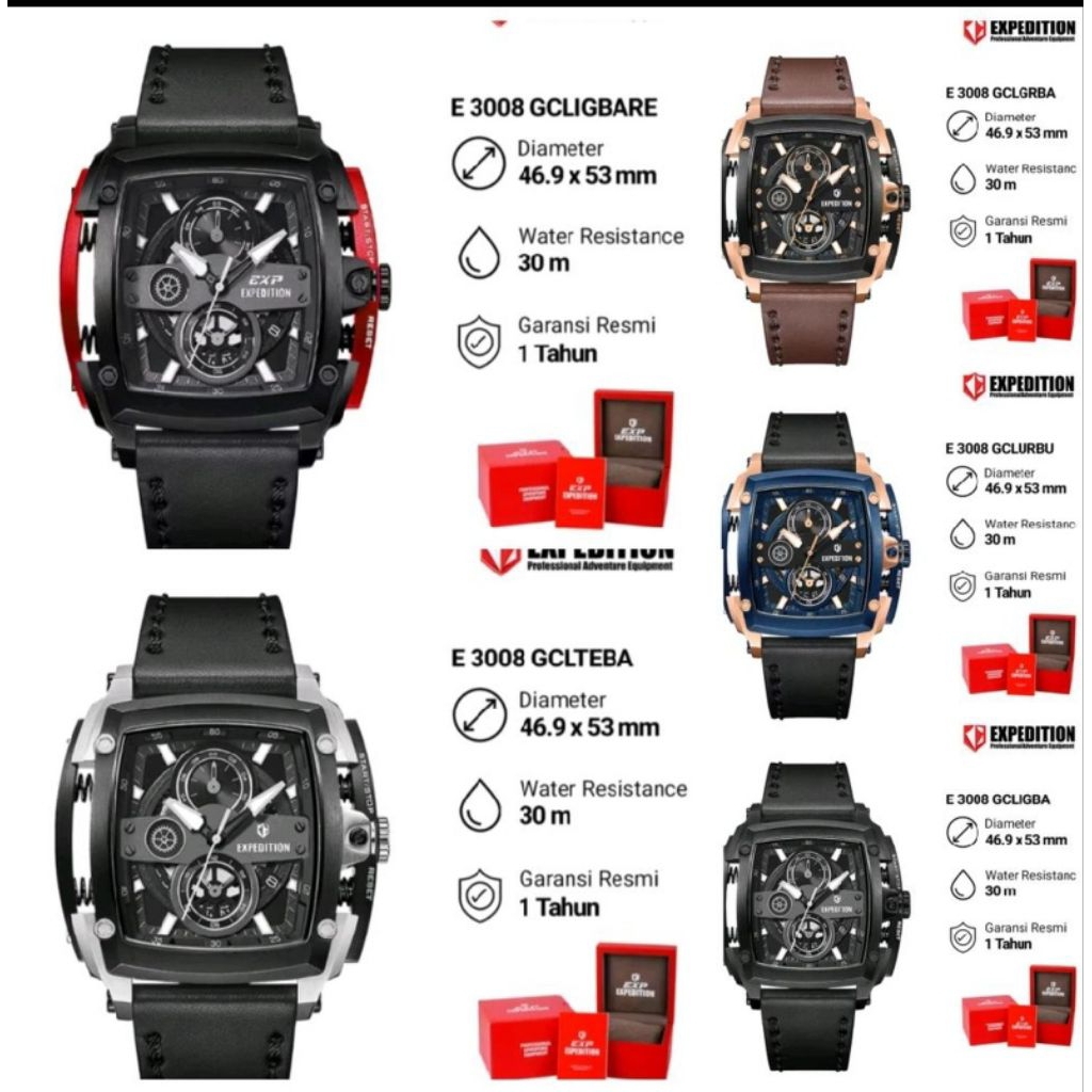 JAM TANGAN PRIA EXPEDITION E3008 E 3008 JAM TANGAN PRIA ORIGINAL GARANSI RESMI
