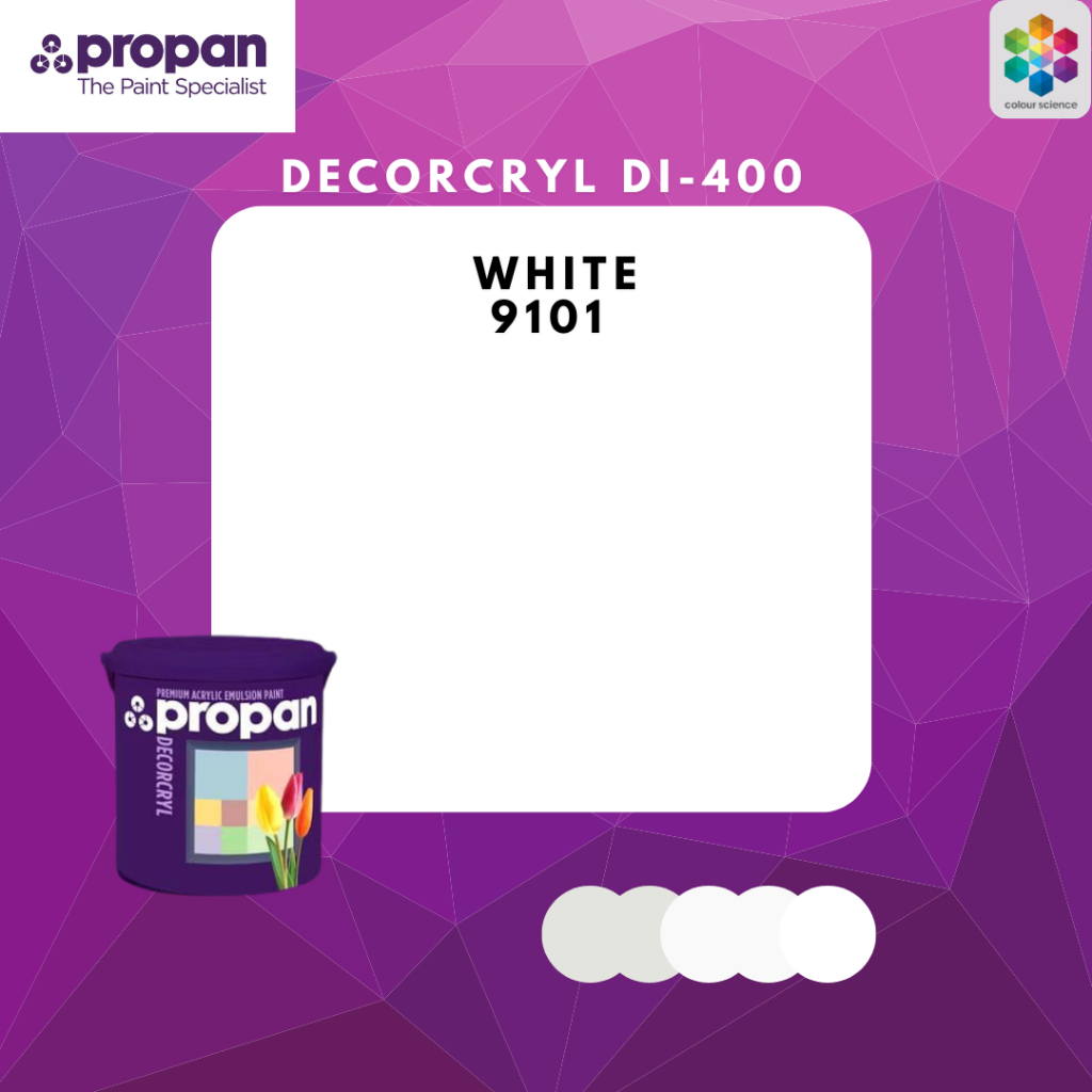 PROPAN DECORCRYL WHITE 910 CAT TEMBOK INTERIOR 20 LITER