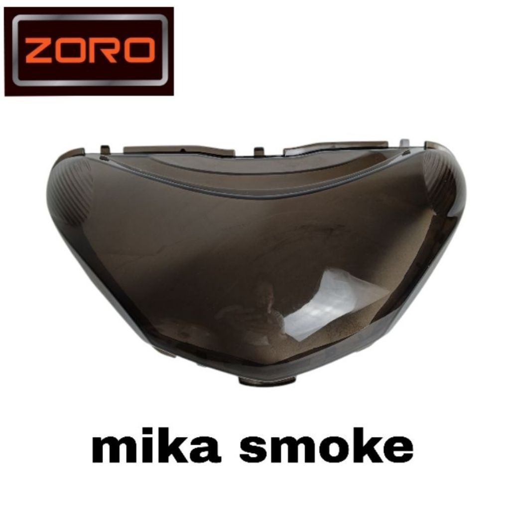 Mika Kaca Lampu Depan Smoke Hitam Motor Mio Smile Tahun 2008-2013/Mika Depan Motor Mio Smile Smoke H