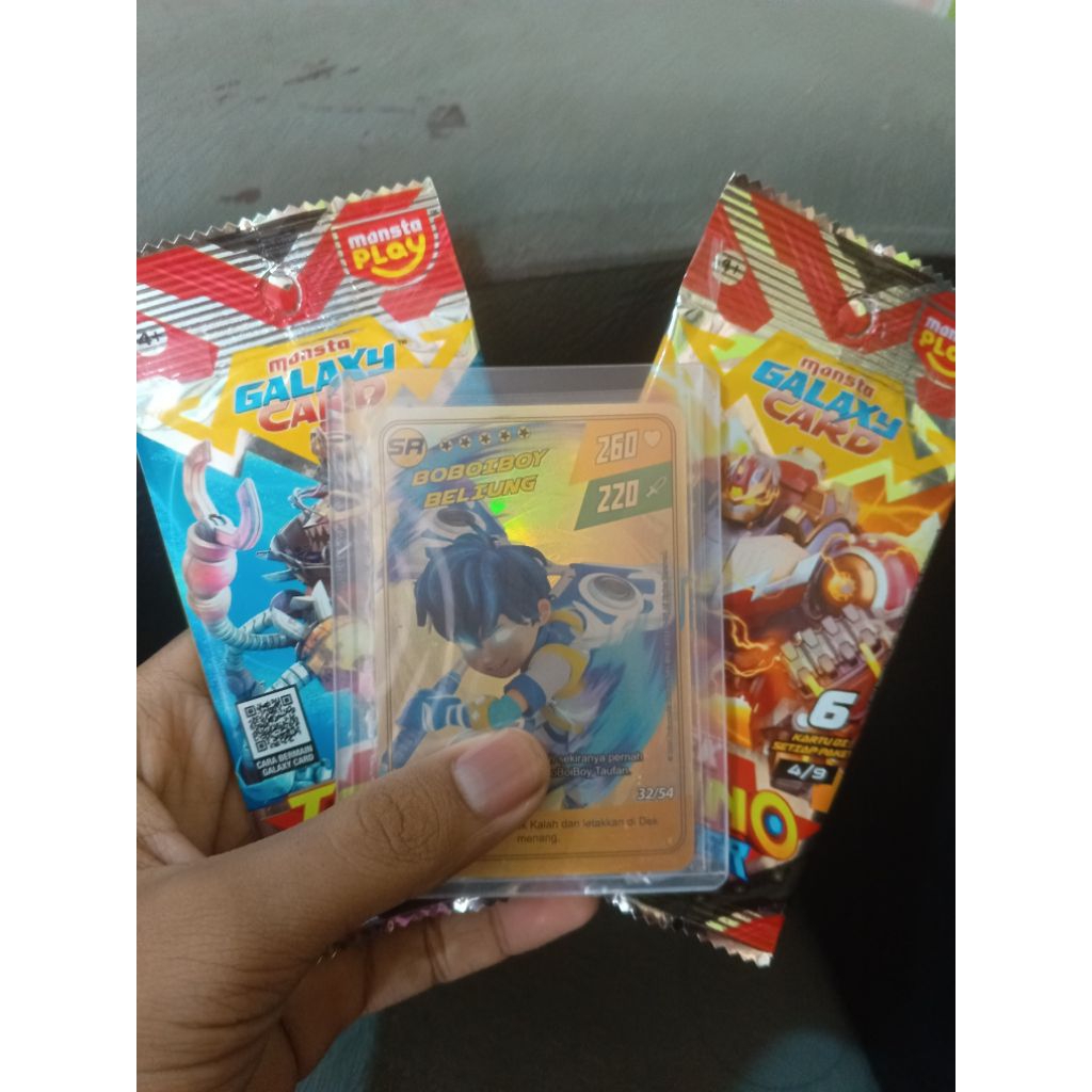 Kartu Boboiboy Monsta Galaxy Card Boboiboy Beliung