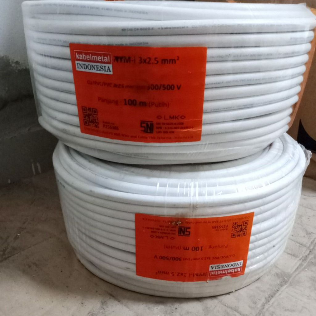kabel nym 3x2,5 mm 1 roll @100 meter