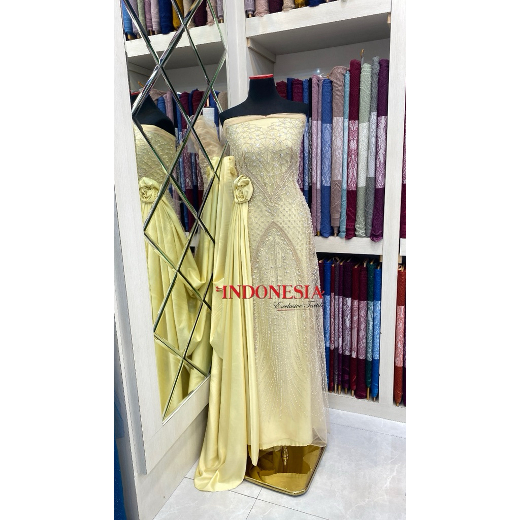 Kain Tulle Hadju/tulle kebaya/tulle dress/tulle Lebaran/tulle lamaran/tulle meteran /kain meteran