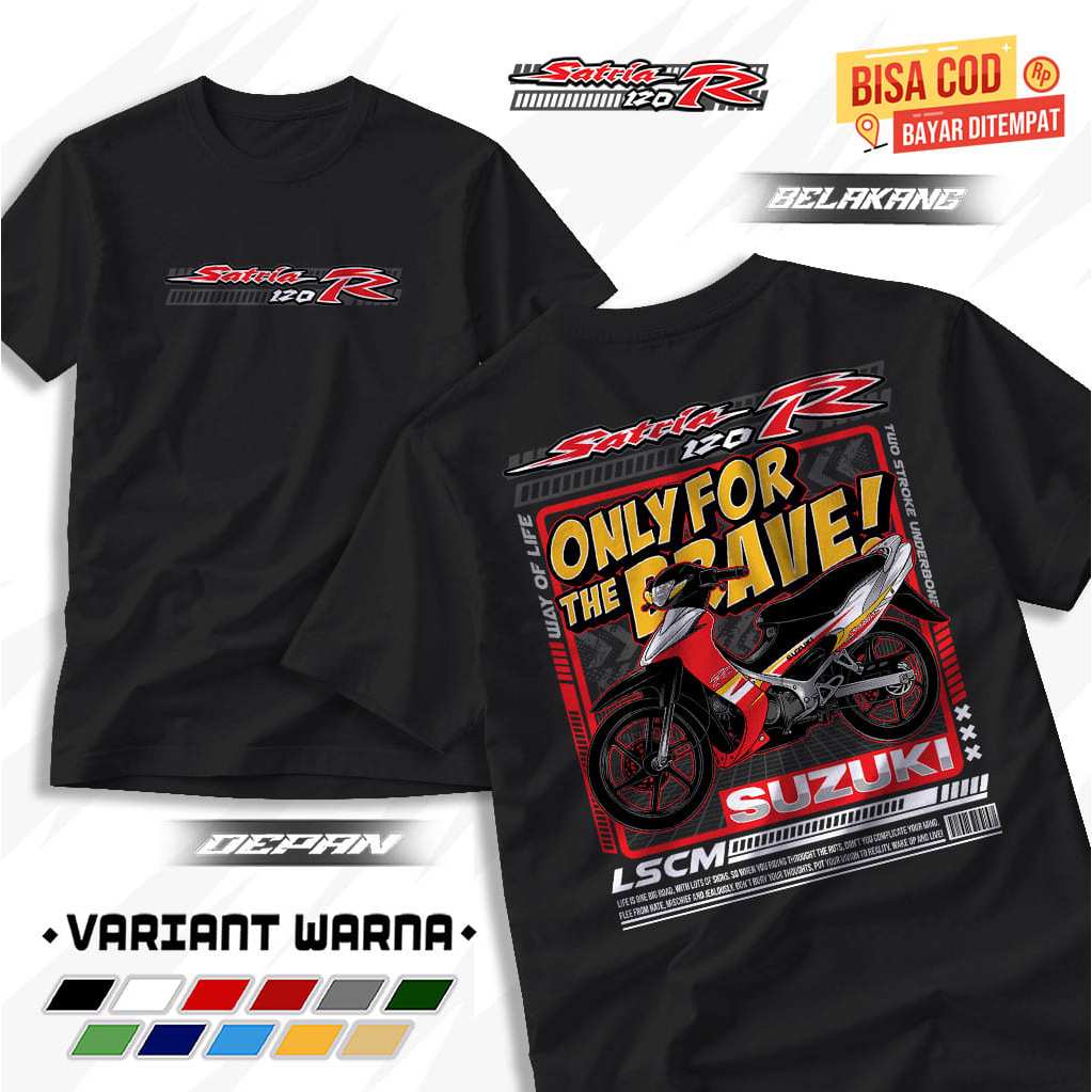 TSHIRT BAJU KAOS SATRIA 120 R 2 STROKE LEGEND KAOS SATRIA HIU TERBARU COMBED