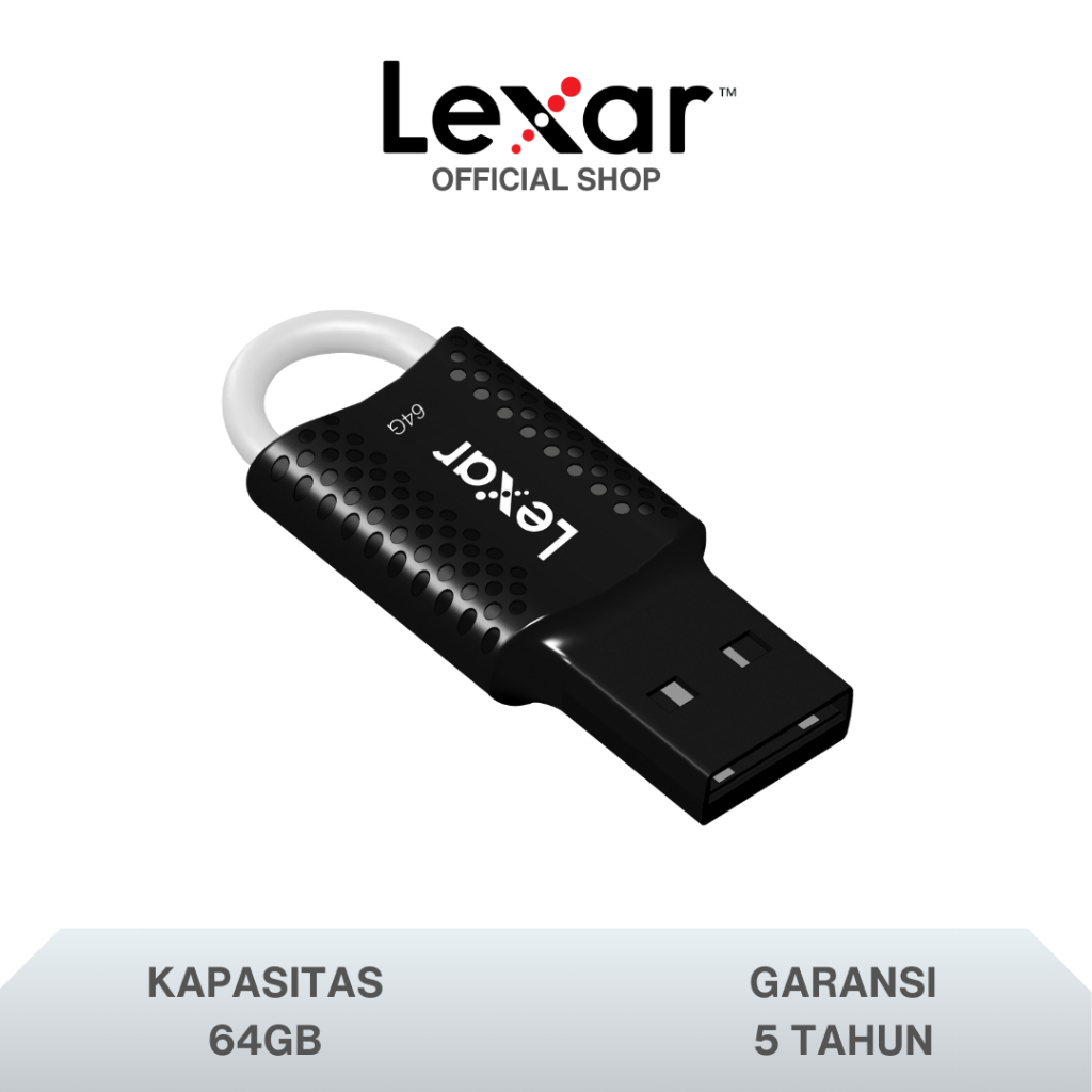 Lexar Flashdisk JumpDrive V40 USB 2.0 Flash Drive - 64GB
