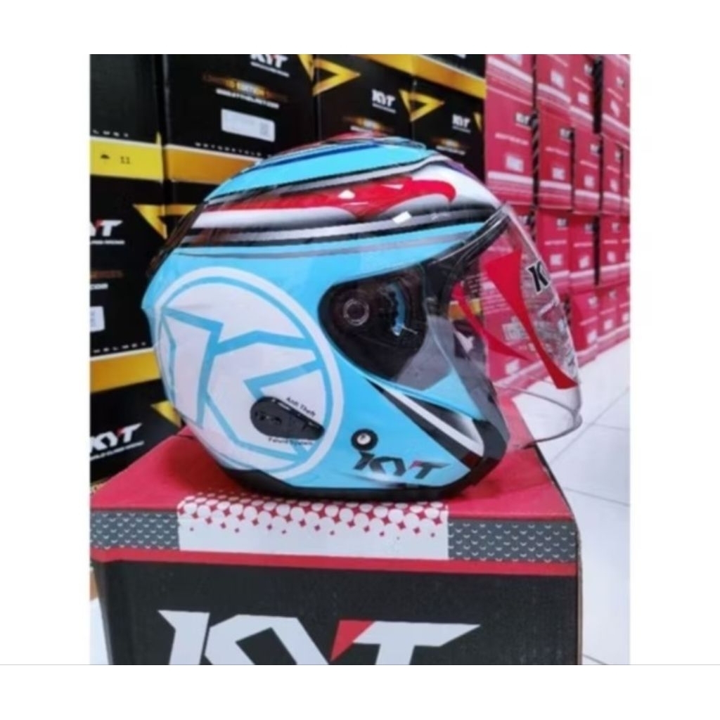 HELM KYT KYOTO R AQUAMARINE PULL WARNA