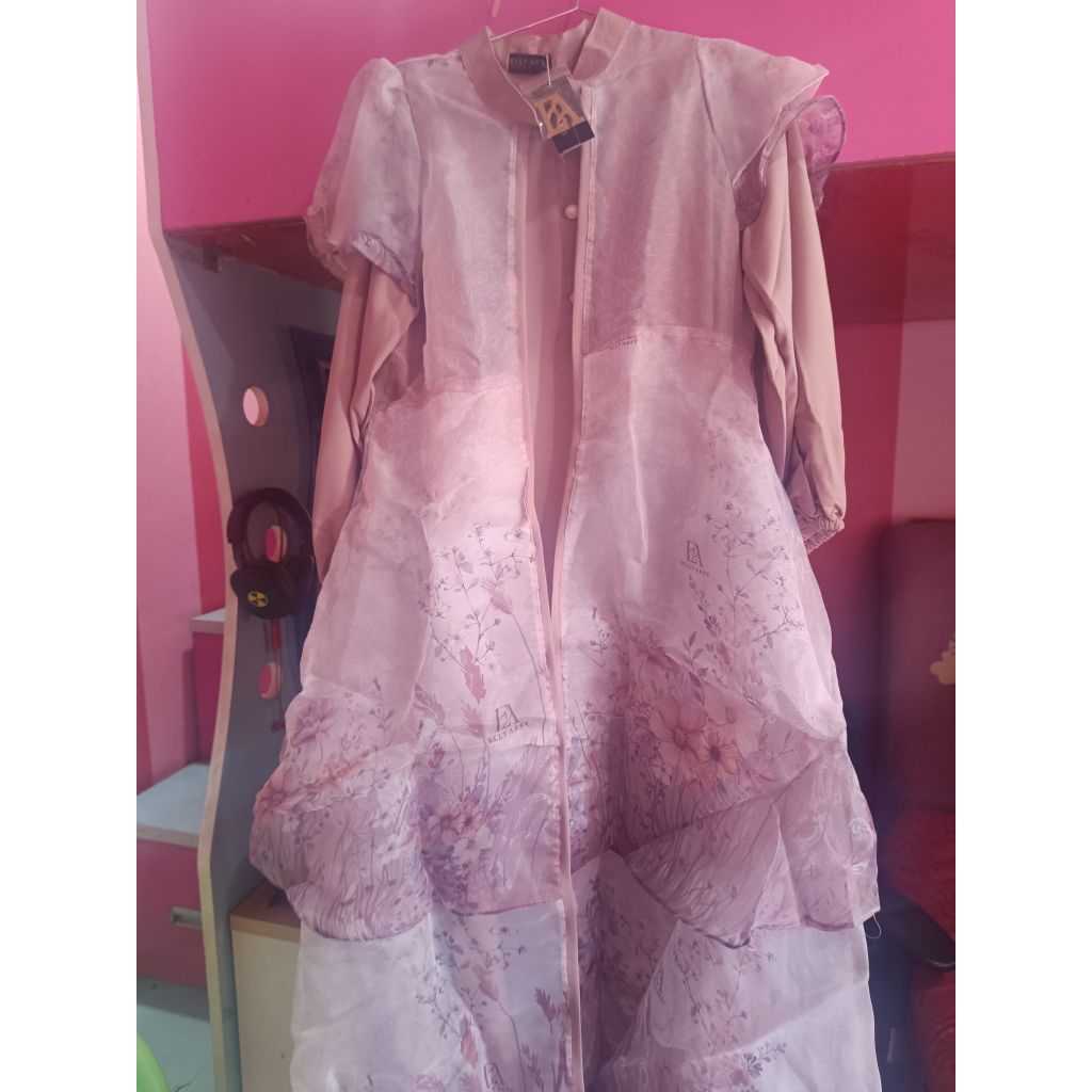 Gamis EA Elly arsy Slavina ORI Newtag+Pin bros EA