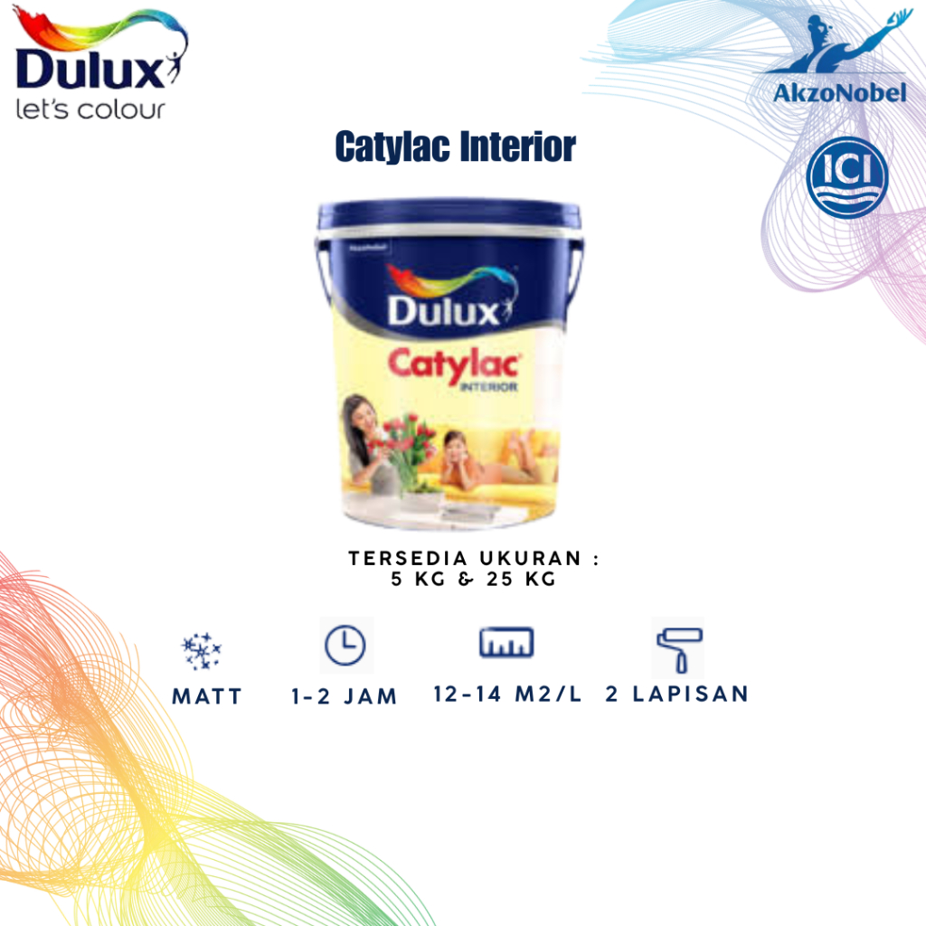 CAT TEMBOK DULUX CATYLAC INTERIOR 25 KG / CAT TEMBOK INTERIOR 25 KG