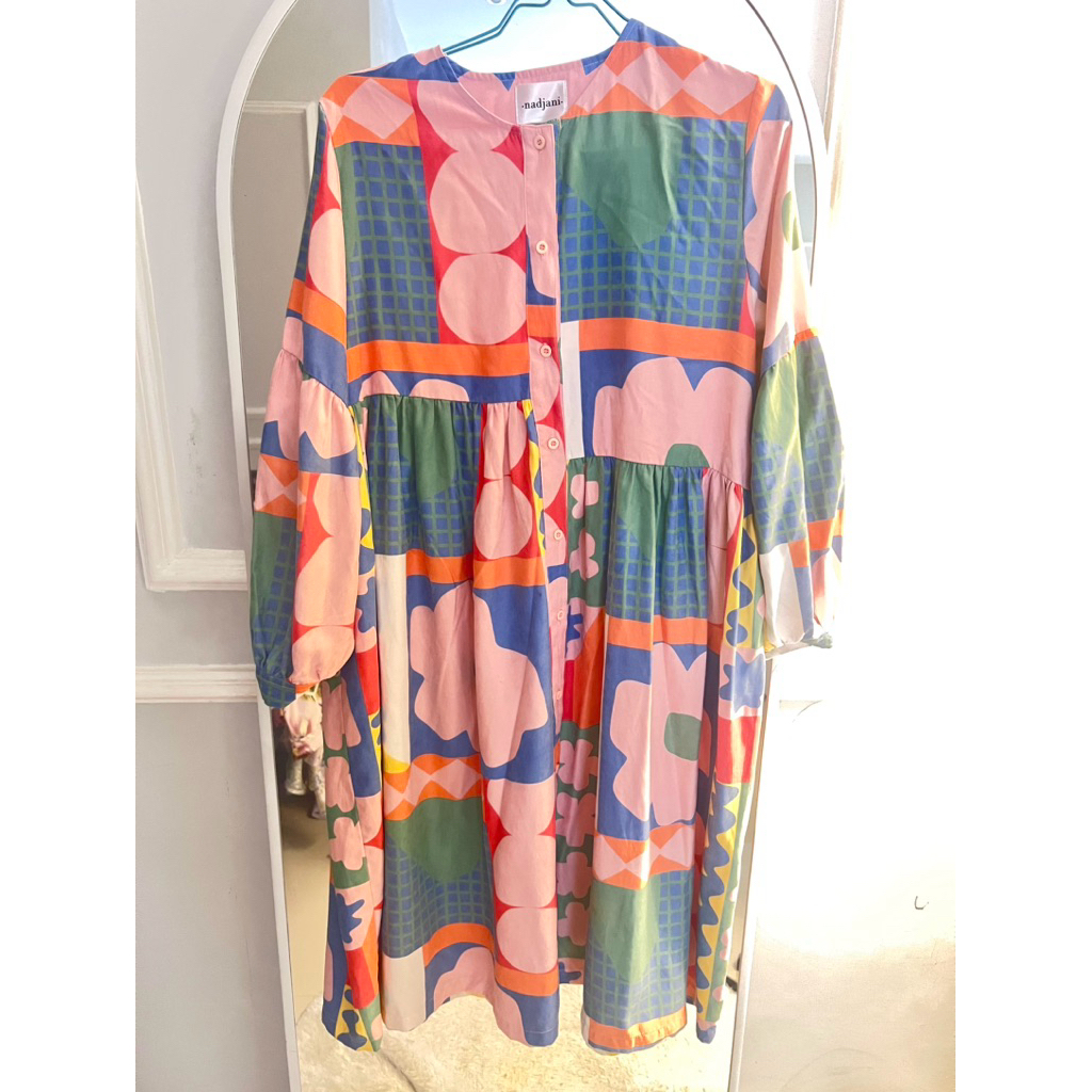 Preloved Nadjani Tine dress Good condition (Rare item) // dress kemeja gamis shirt nadjani wearing k