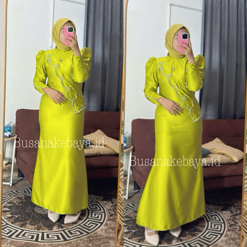 Dress Alena Gamis Pesta Dewasa Simple Dan Elegan