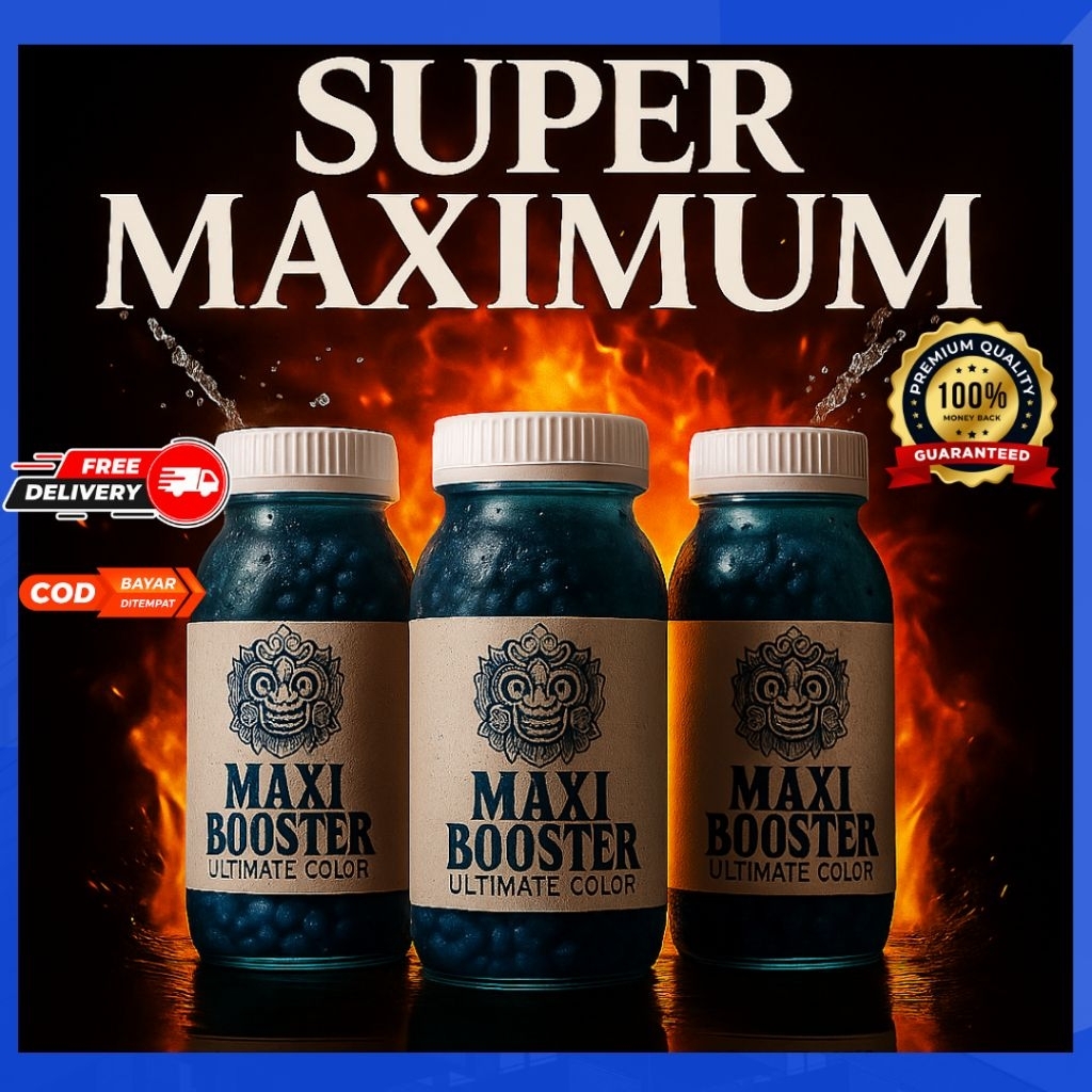 (PELET) CHANNA MAXI BOOSTER | Ultimate Color – Suplemen Pakan Premium untuk Ikan Channa & Ikan Hias 