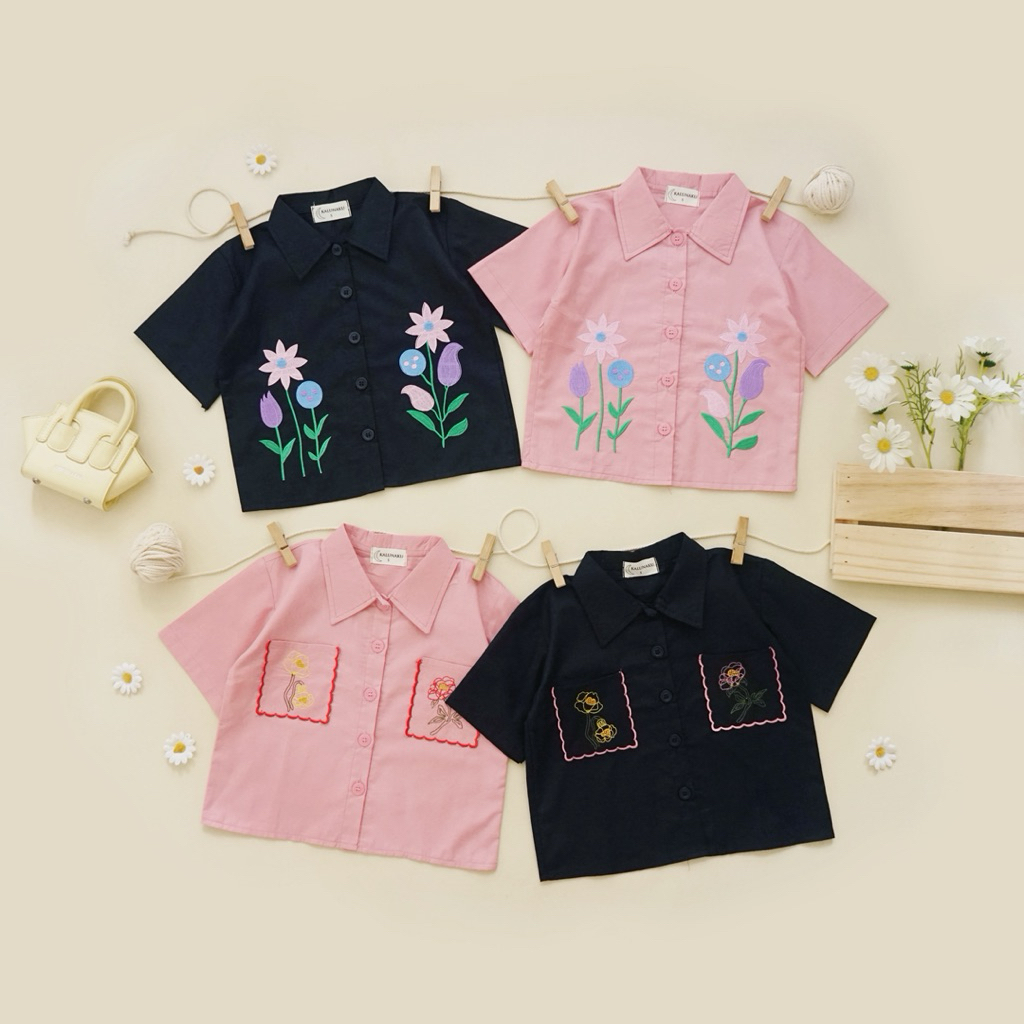 Kemeja Anak Perempuan - Poppy Daisy Shirt