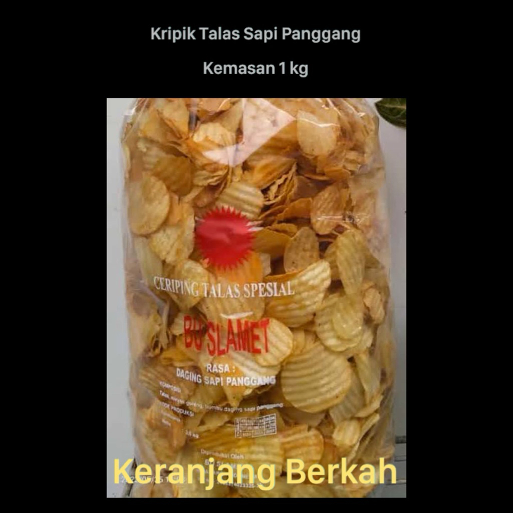 Keripik Talas Sapi Panggang/Keripik Talas Bu Slamet/Keripik Talas Kiloan