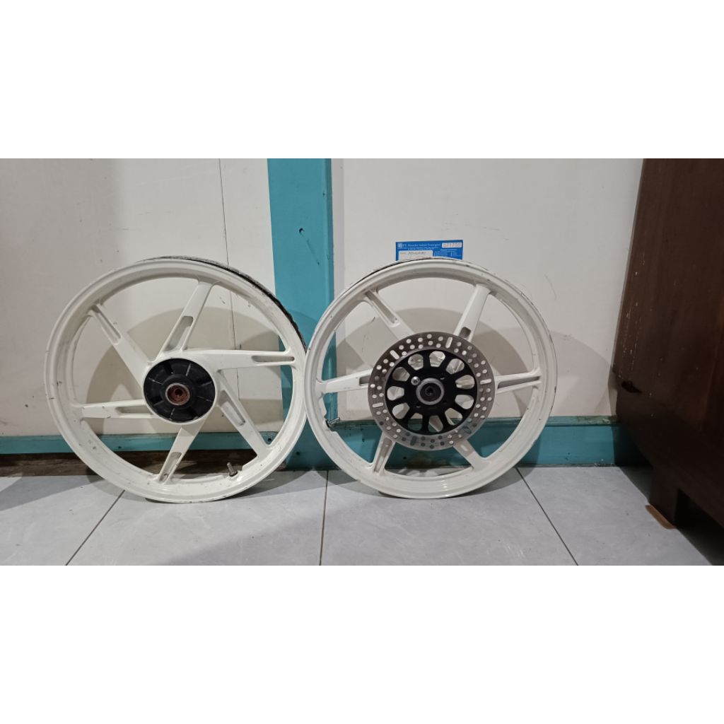 velg satria hiu / lumba double disk original