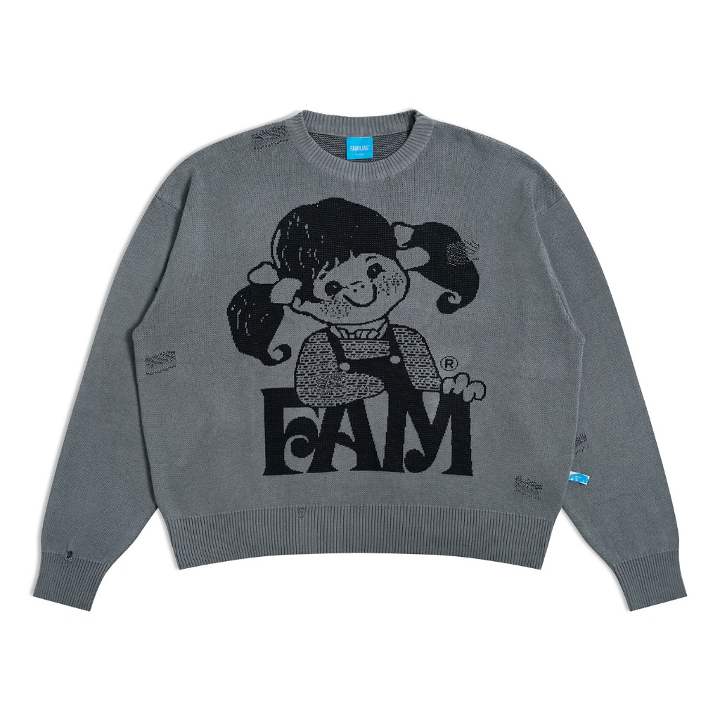 Familias - Distressed Knit Sweater - Sedin