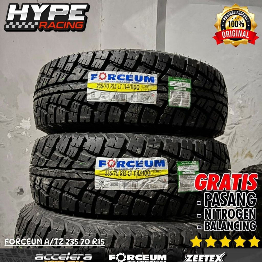 Ban Mobil Ring 15 Kembangan AT Merk FORCEUM ukuran 235 70 R15 murah