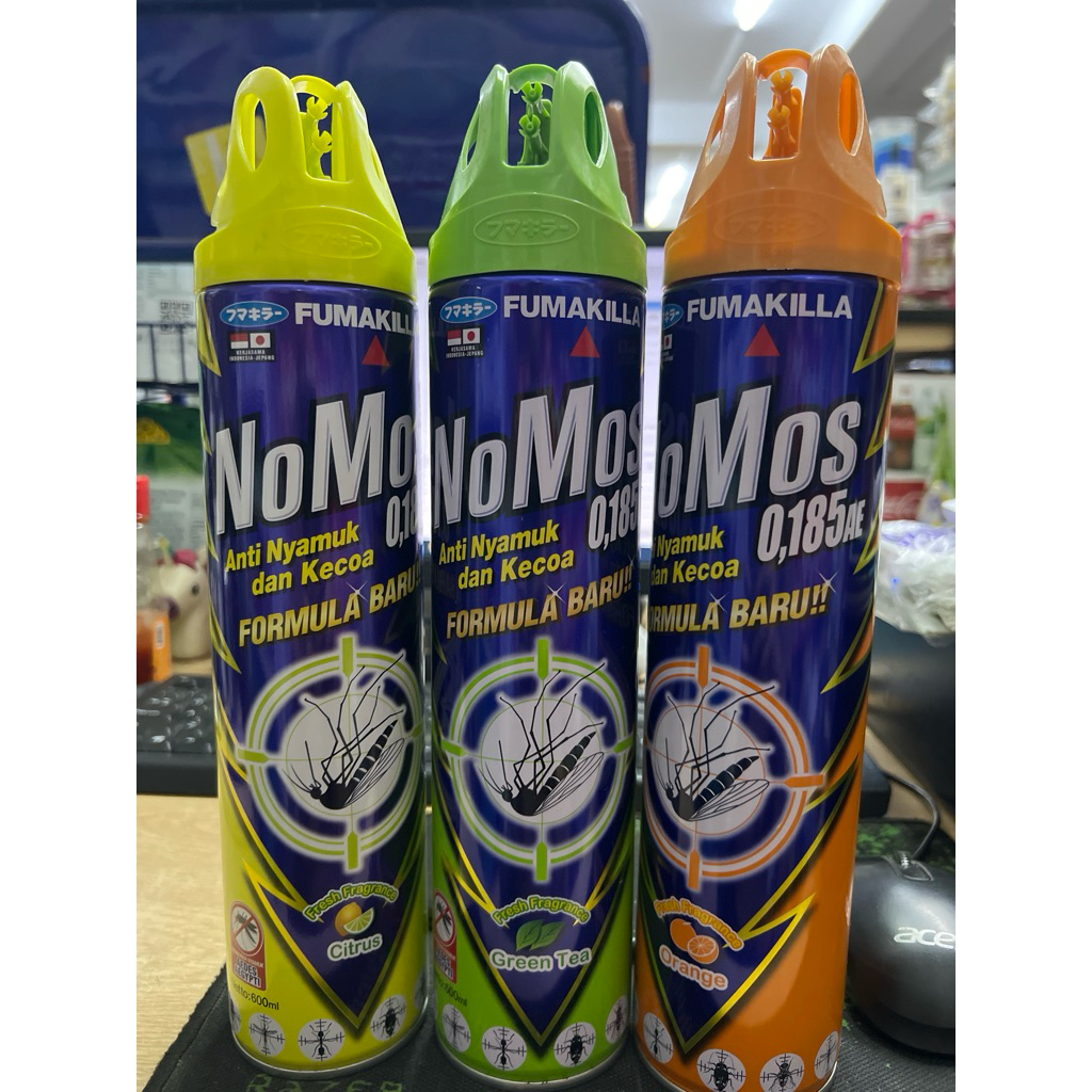 Fumakilla Nomos anti nyamuk dan kecoa dormula baru 600ml - Semprotan Pembasmi Nyamuk & Kecoa, Aroma 