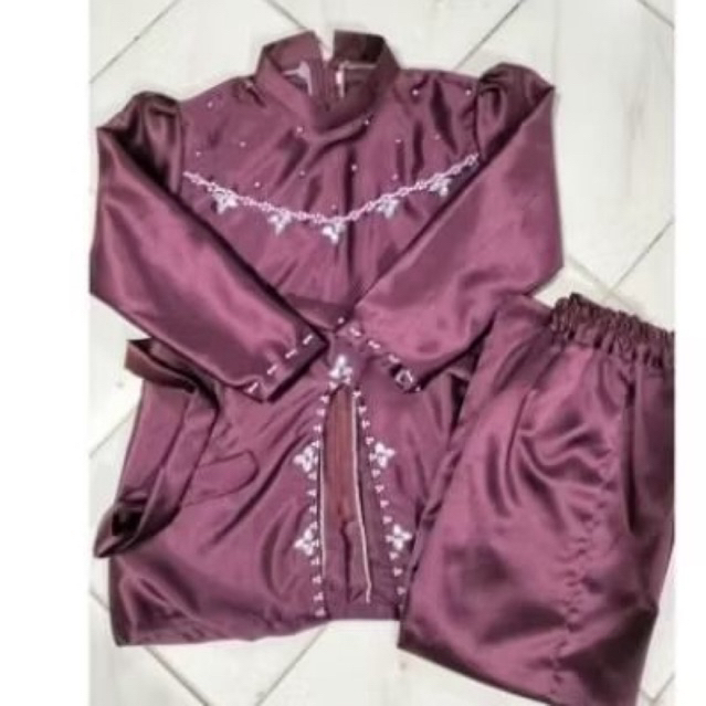 baju setelan Melayu anak perempuan ,baju kurung Melayu anak