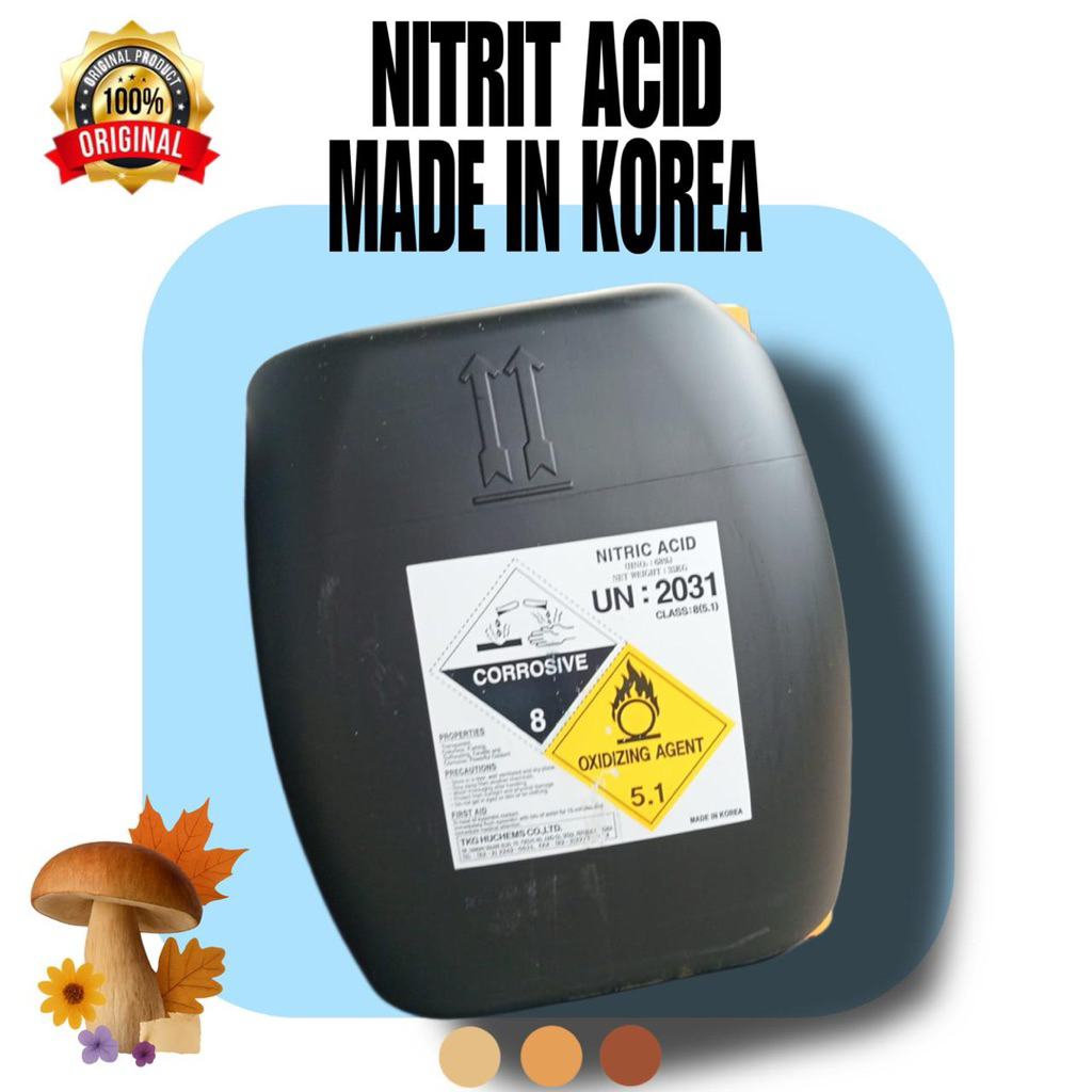 NITRIT ACID HNO3 68% | MADE IN KOREA | 35 KILOGRAM | PROFESSIONAL USE ONLY | ORIGINAL PRODUCT AND NE