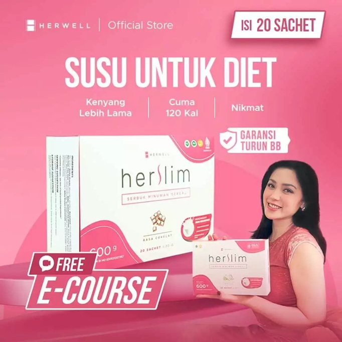 Herwell Herslim Rasa Enak - Meal Replacement Susu Untuk Diet