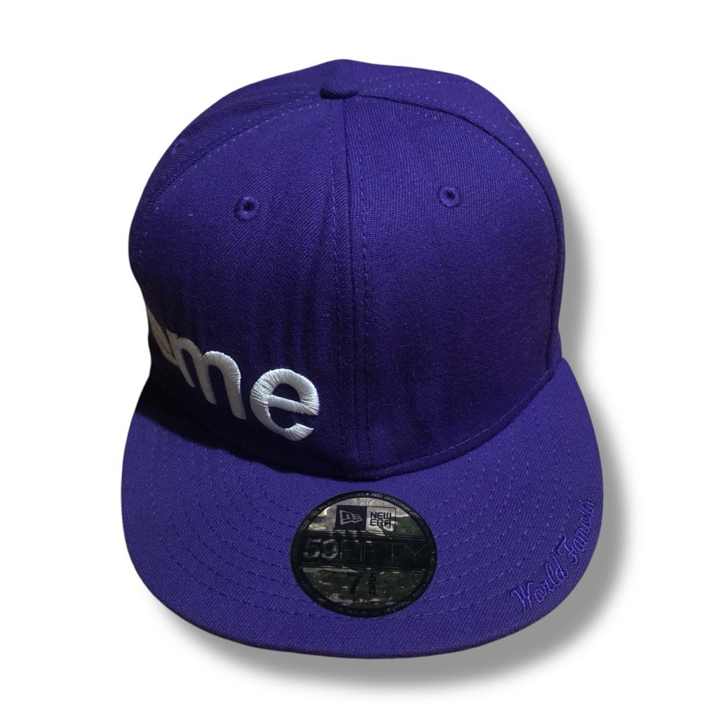 Vintage New Era x Supreme 2007 Side Logo Fitted Hats