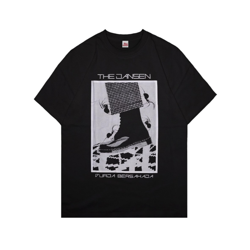 Kaos Band The Jansen Tshirt The Jansen Durja Bersahaja Hitam Unisex Cotton Combed24s Premium
