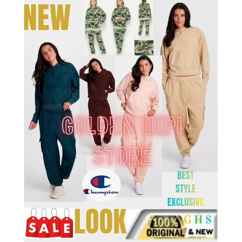 CHAMPION Celana Jogger ( Satu Set ) // Terjual terpisah Original Basic Logo Two Back Pocket Slim Fit