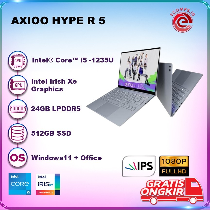 AXIOO HYPE-R 5 I5 1235 24GB 512GB