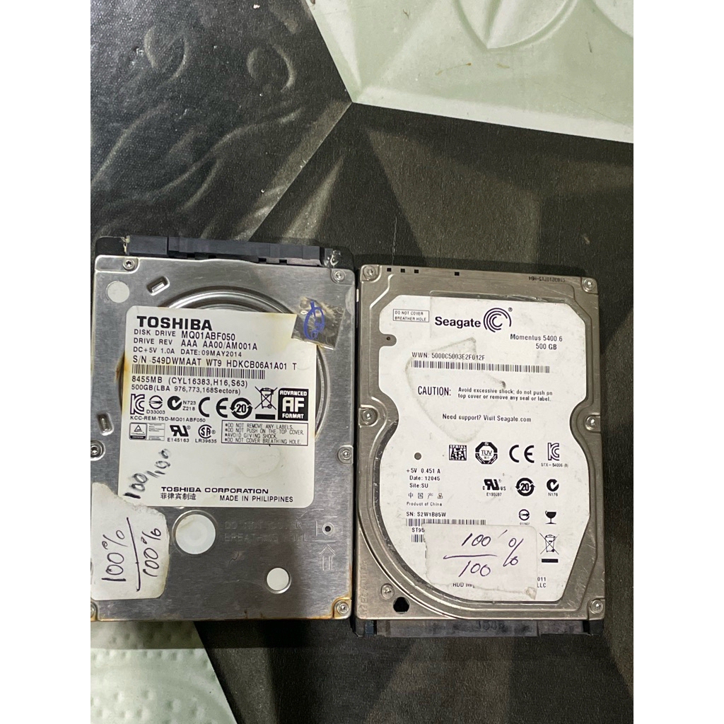 hdd bekas copotan laptop 500 gb
