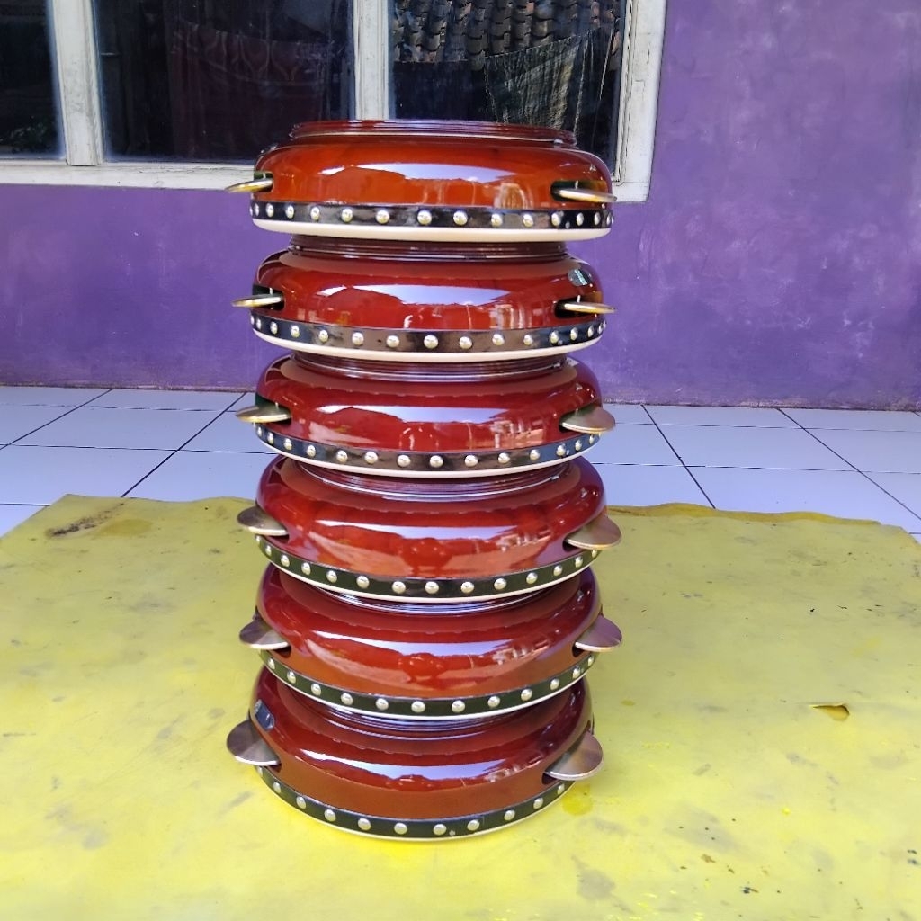 Rebana Hadroh Terbang Jepara kayu mahuni ukur 30cm
