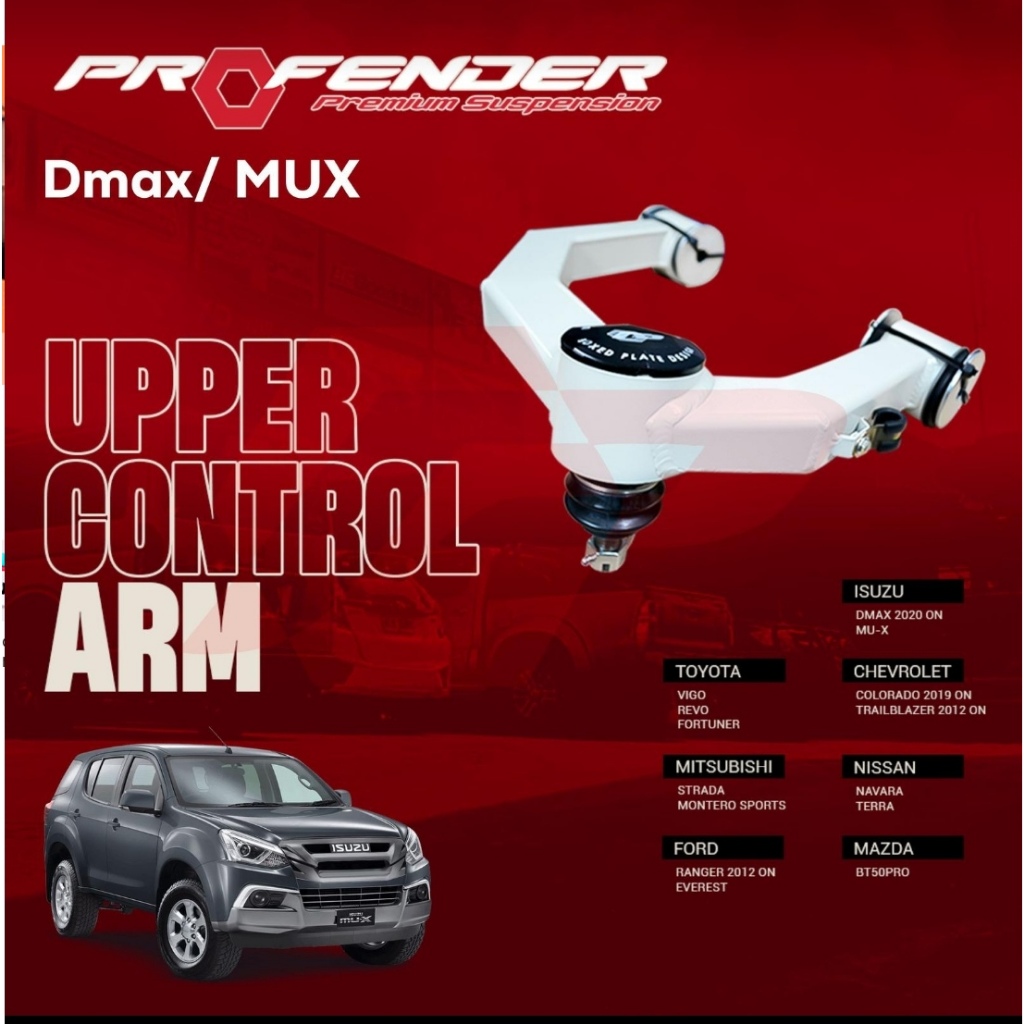 AKSESORIS UPPER ARM CONTROL LIFTKIT LOWERED PROFENDER UCA ISUZU DMAX MUX 2012+ ORIGINAL THAILAND BER