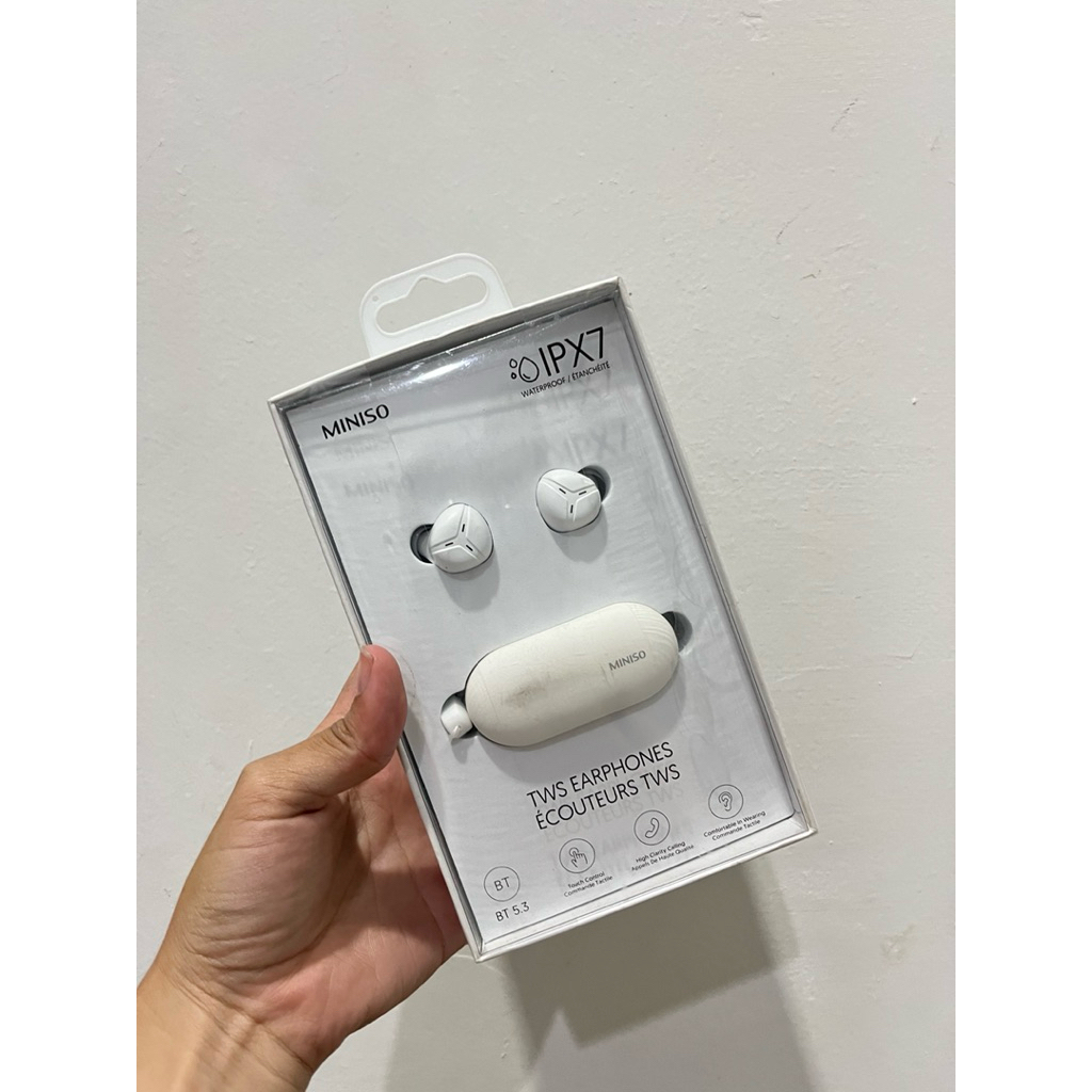 Earphone ecouteurs TWS miniso waterproof