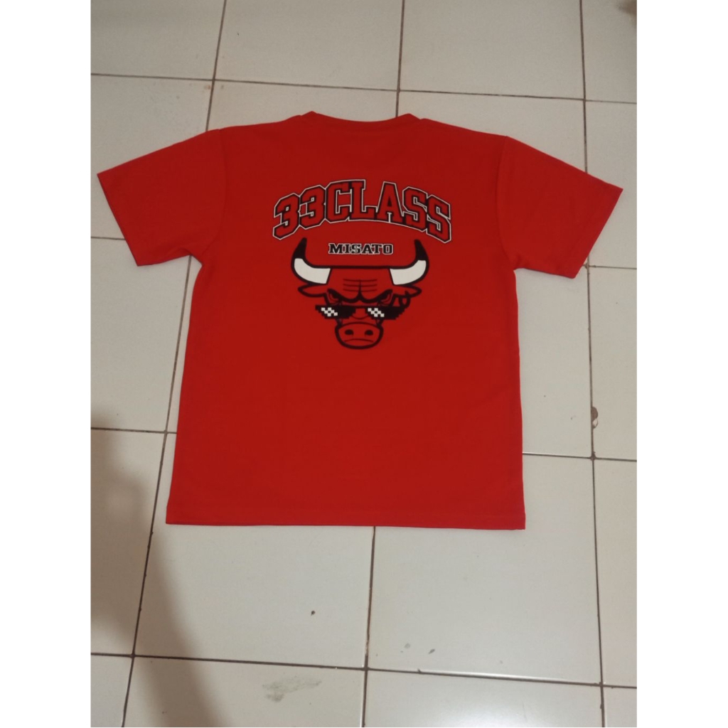 Kaos Jersey Chicago Bulls Parodi 33 Class Misato Tag Glimmer Merah Second Brand Glimmer