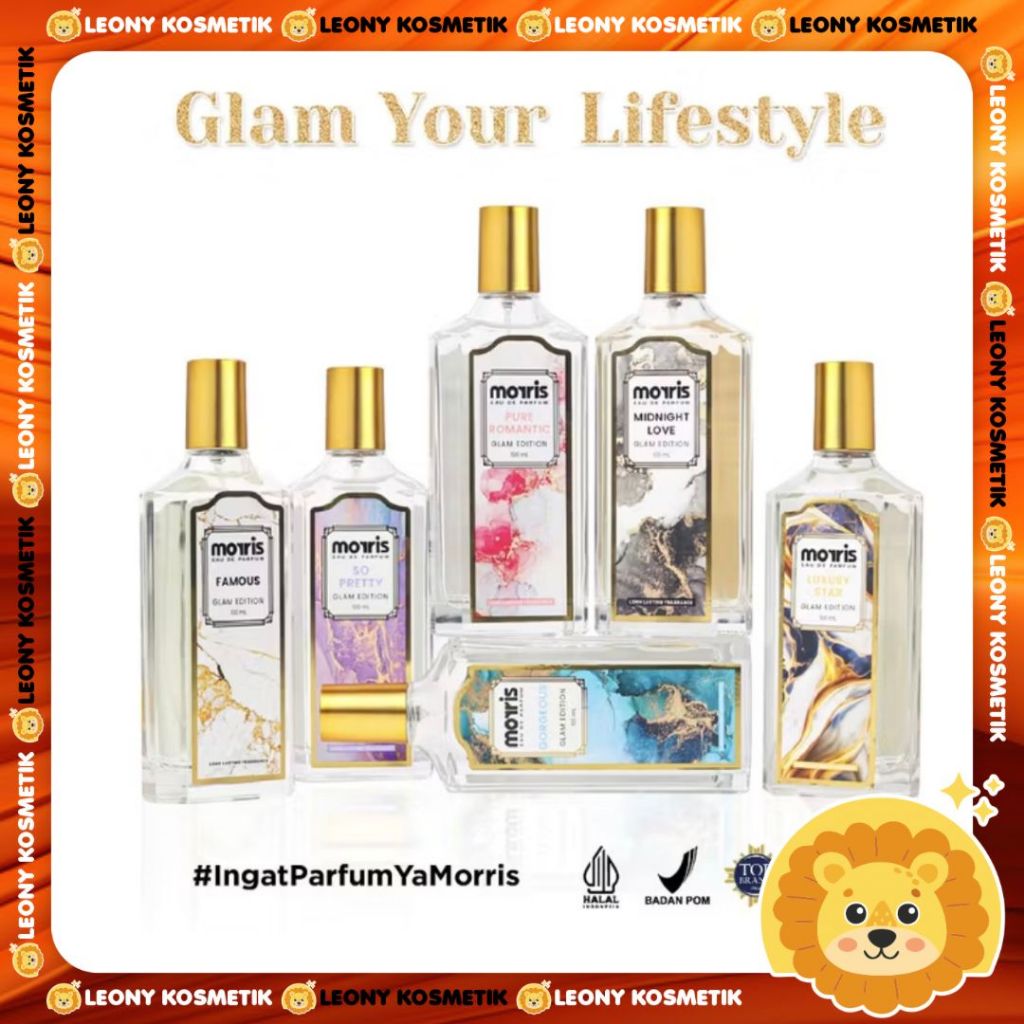 LEONY - MORRIS Parfum Wanita Morris Glam Edition  100ml 5 Varian Wangi Midnight Love Pure Romantic